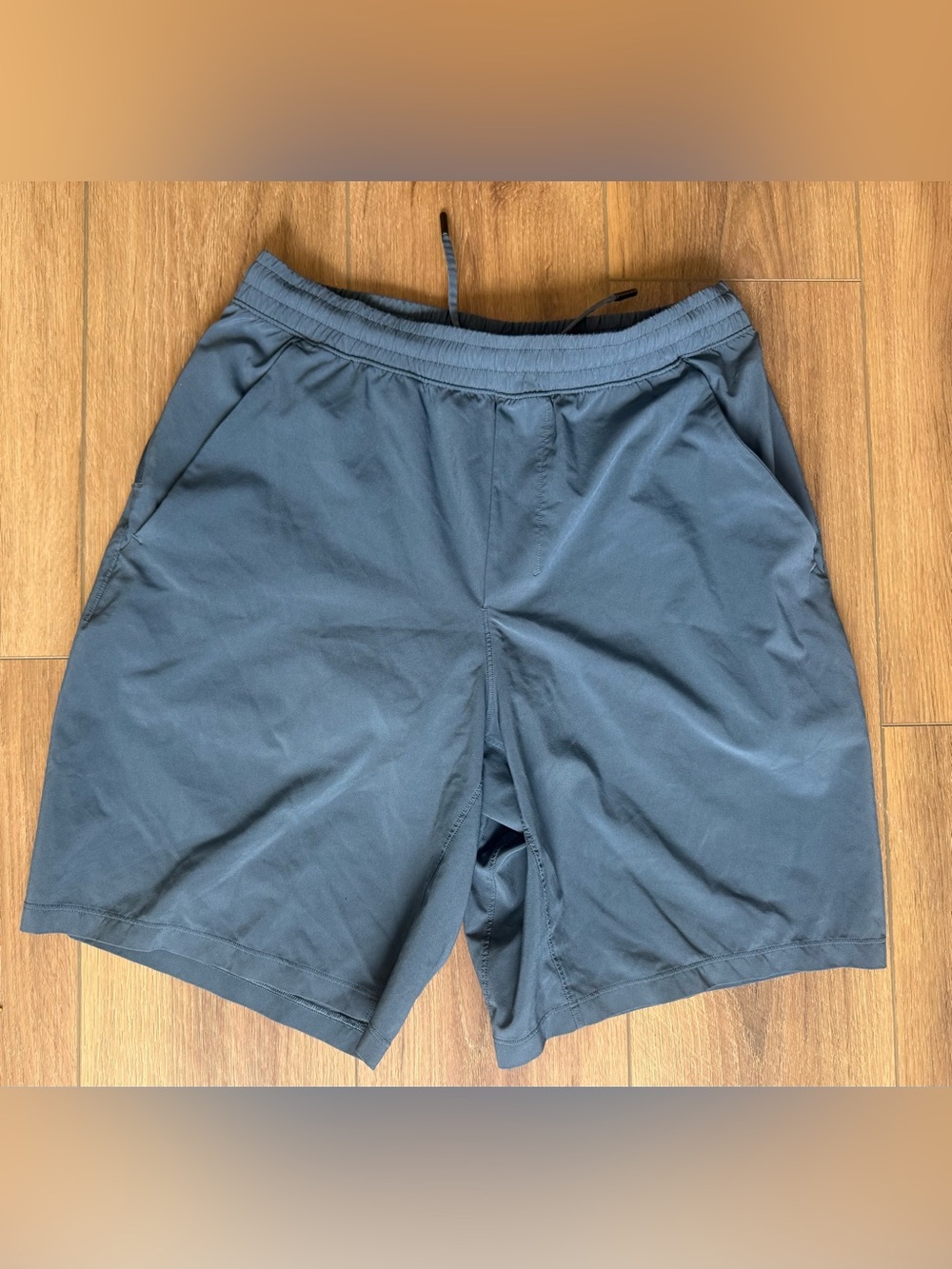 Lululemon Shorts Pace Breaker Men Medium Blue Lined 9" Inseam Running Athletic